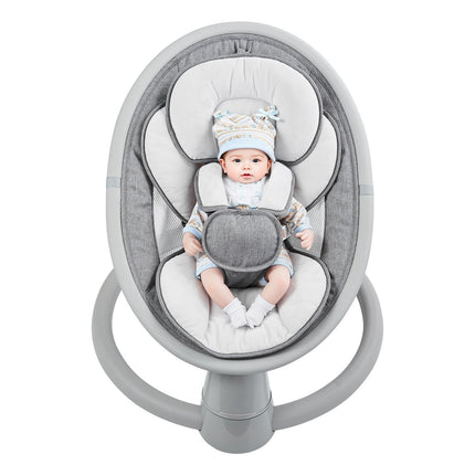 Baby Swing 5-Speed, Portable, Remote, Bluetooth, 5-Point Harness