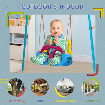 Baby rocking chair with adjustable rope for children, 9 months+