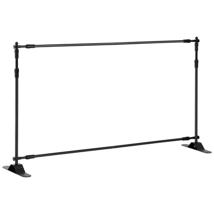 Backdrop Banner Stand 8x8 ft – Adjustable Aluminum, Bag