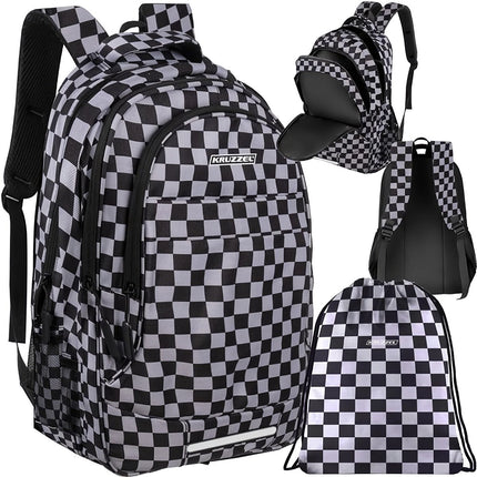 Mugursoma 30L - rūtaina Kruzzel 24531