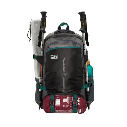 Mugursoma, 45L, melna, tūristu sērija