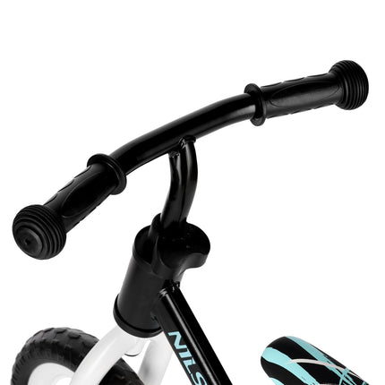 Balansa velosipēds, melns ritenis, 10 collas
