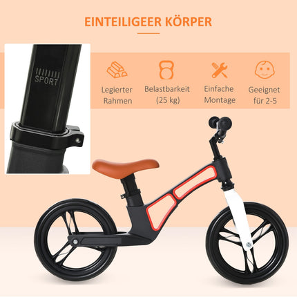 Balansa velosipēds bērniem, balansa velosipēds mazuļiem no 2 gadu vecuma, regulējams sēdeklis un rokturis ar pedāļu apmācību, bez pedāļu riteņa, izgatavots no magnija sakausējuma