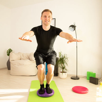 Līdzsvara spilvens 33 cm ar gaisa pumpi