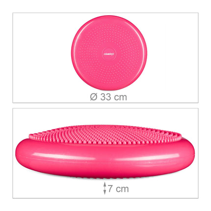 Līdzsvara spilvens 33 cm ar gaisa pumpi