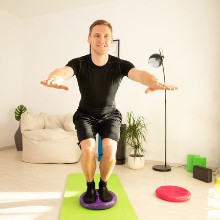 Līdzsvara spilvens 33 cm ar gaisa pumpi