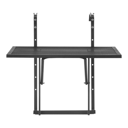 Balcony Railing Table, Folding Stainless Steel, 24x16 In