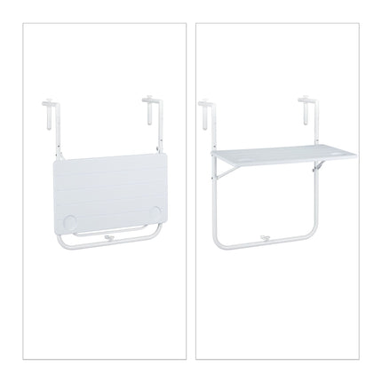 Balcony table hanging white