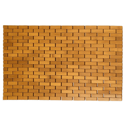 Bambusa neslīdošs vannas paklājiņš, videi draudzīgs, 61x40 cm