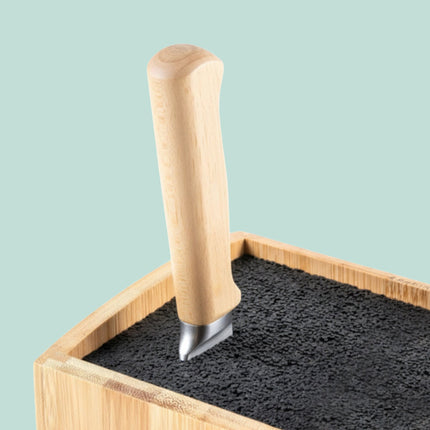 Bambusa nažu bloks ar elastīgu saru ieliktni