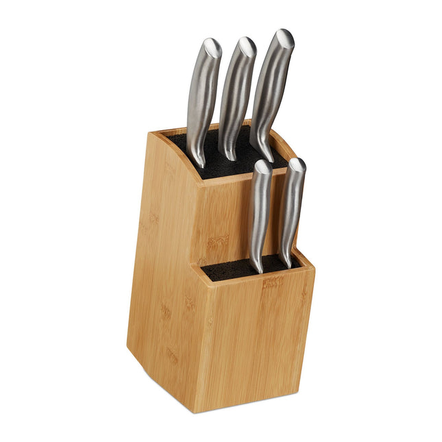 Bamboo knife block