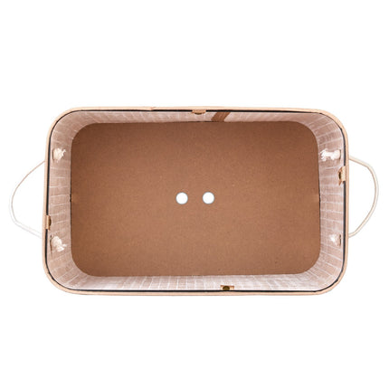 Bambusa veļas grozs ar 2 nodalījumiem