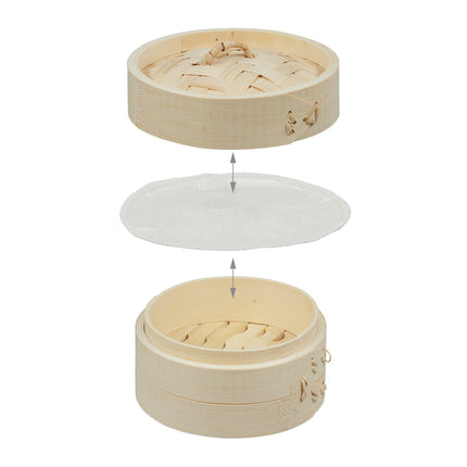 Bambusa tvaicētājs 13,5 cm, 3 gab. komplekts