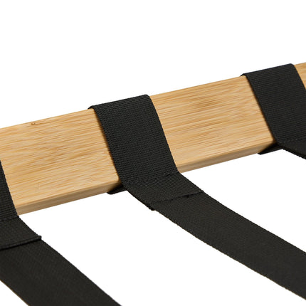 Bamboo suitcase stand