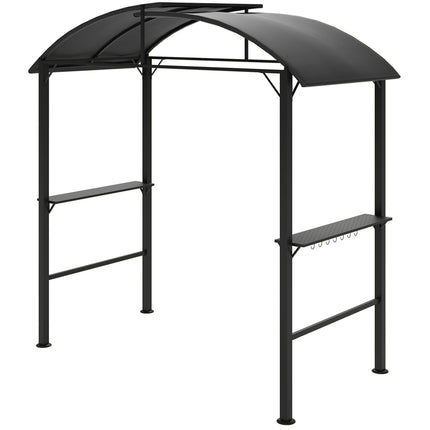 Windproof steel barbecue pavilion, double roof, UV protection