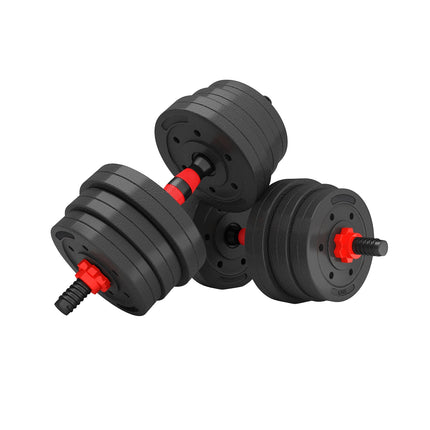 Stieņa un hanteļu komplekts, 20 kg, kompozītmateriāls