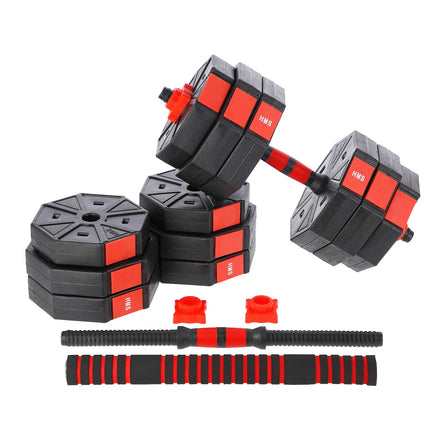 Stieņa un hanteļu komplekts, kompozītmateriāls, 30 kg