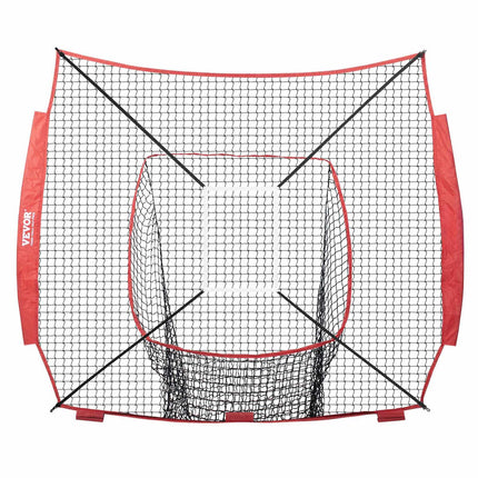 Baseball Softball Practice Net 7x7 Ft Replacement, Strike Zone