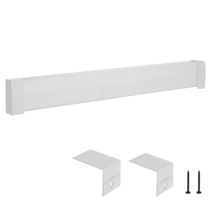 Baseboard Heater Cover Replacement, 5 ft Steel, White