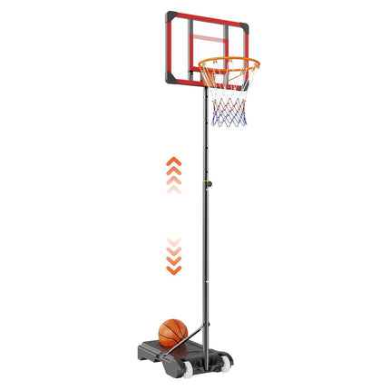 Basketball Hoop 5–7 Ft Adjustable, Portable With Wheels Base