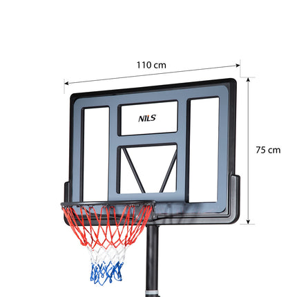 Basketbola grozs ar regulējamu augstumu