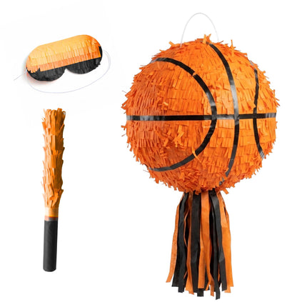 Basketbola pinjatas komplekts ar nūju un masku, 25 cm