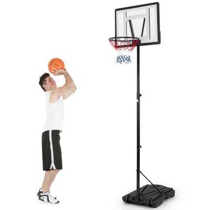 Basketbola groza statīvs āra lietošanai 172-305 cm augstumā ar regulējamu grozu sistēmu un noņemamu centrālo cauruli