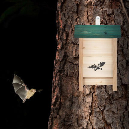 Bat Boxes 2-Pack, Wooden, Grooved Interior