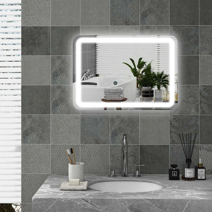 LED Bathroom Mirror, 50x70cm, Anti-Fog, Touch Switch