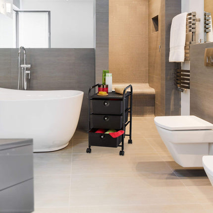 Vannas istabas ratiņi ar 3 atvilktnēm