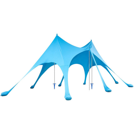 Beach Canopy Sun Shelter, UPF50+, 6.1 x 4 m, Pop-Up