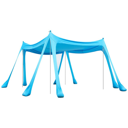 Beach Canopy, UPF 50+, 10x10 Ft Pop-Up Sun Shade