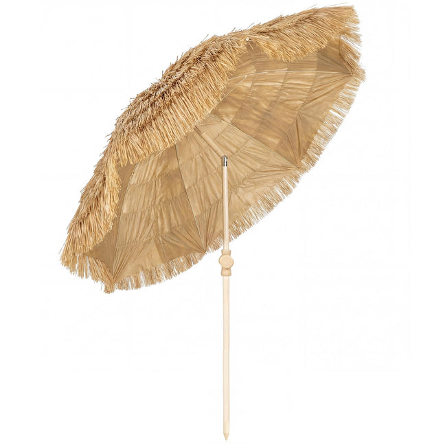 Pludmales saulessargs ar tiki jumtu, regulējams augstums, 155 cm