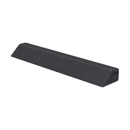 Ķīļveida gultas spilvens ar sānu kabatu - 137 x 25 x 13 cm, pelēks