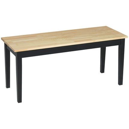 2-seater dining bench in wood, pine, 102x36x45cm, capacity 220 kg