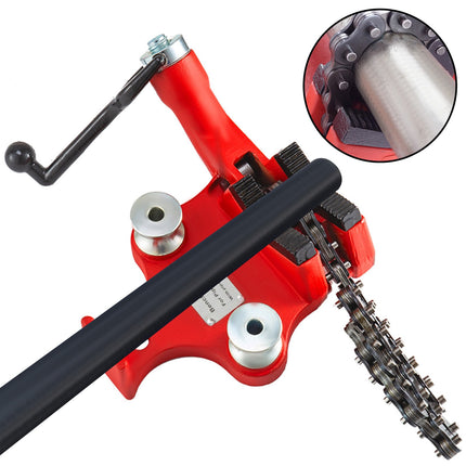 Bench Chain Pipe Vise, 1/8–5 in Capacity, Cast Iron