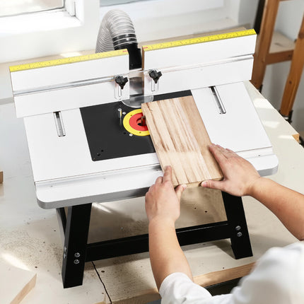 Benchtop Router Table, 24 x 15.7 In, Adjustable Fence