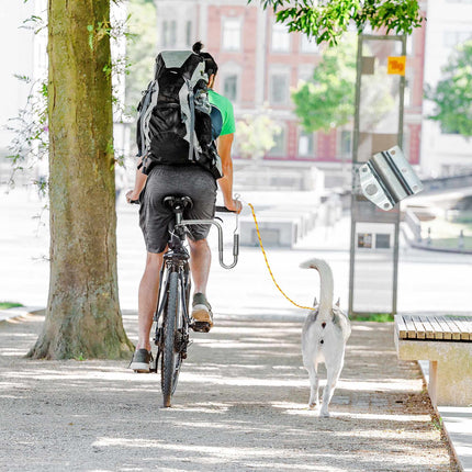 Velosipēda pavada suņiem ar distanci