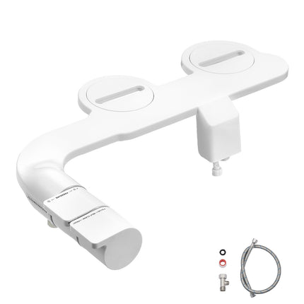 Bidet Attachment, Self-Cleaning Dual Nozzle, Adjustable Pressure
