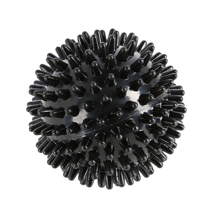 Melna masāžas bumba ar asu galu - sāpju mazināšanai, 6 cm
