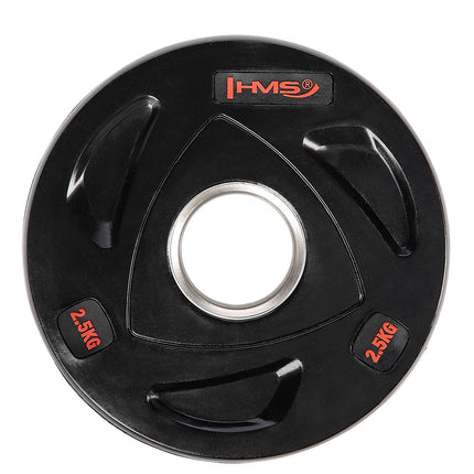 Melns olimpiskais svara disks 2,5 kg