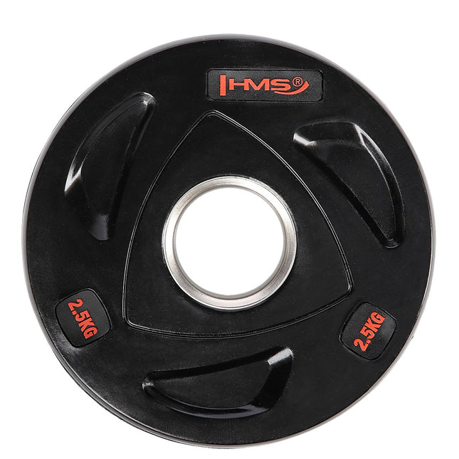 Melns olimpiskais svara disks 2,5 kg