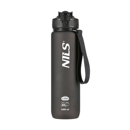 Melna tritāna ūdens pudele - izturīga, bez BPA, 750 ml