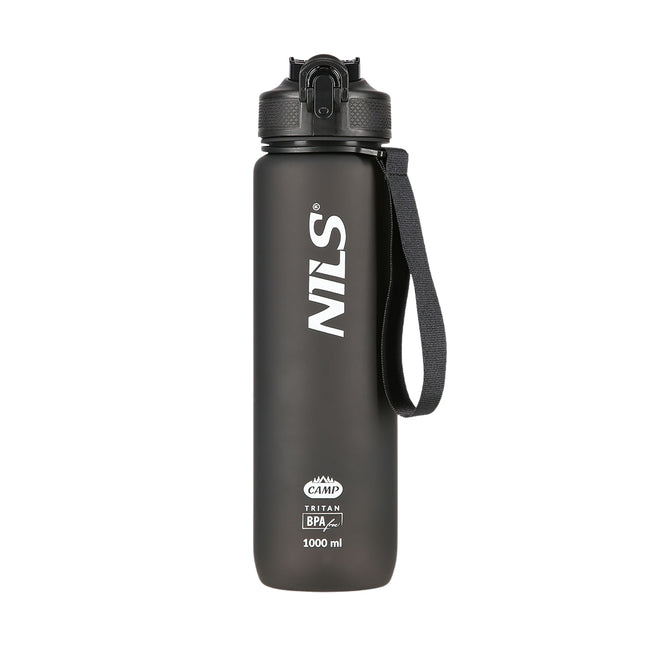 Melna tritāna ūdens pudele - izturīga, bez BPA, 750 ml