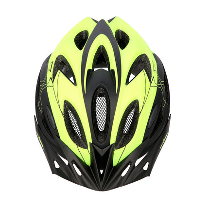 Melna-dzeltena L izmēra (55-61 cm) riteņbraukšanas ķivere