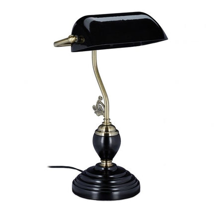 Melna baņķiera lampa