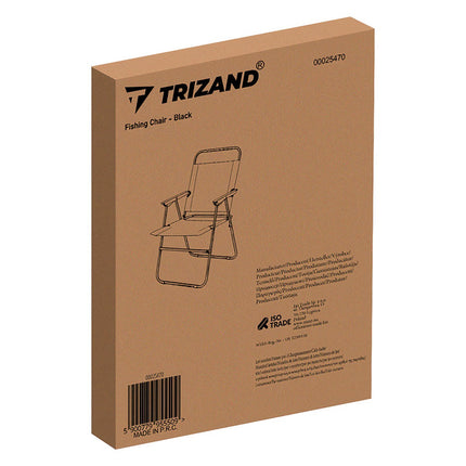 Melns makšķerēšanas krēsls Trizand 25470