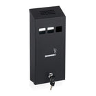 Black wall ashtray