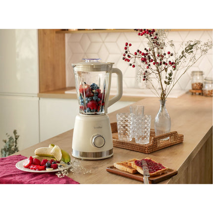 Blenderis 1,5 l stikla bļoda, 600 W, 2 ātrumi + pulsācijas režīms