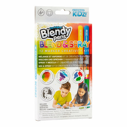 Blendy Pens kancelejas piederumu komplekts marķieriem, maisījums un aerosols, 12 gab.